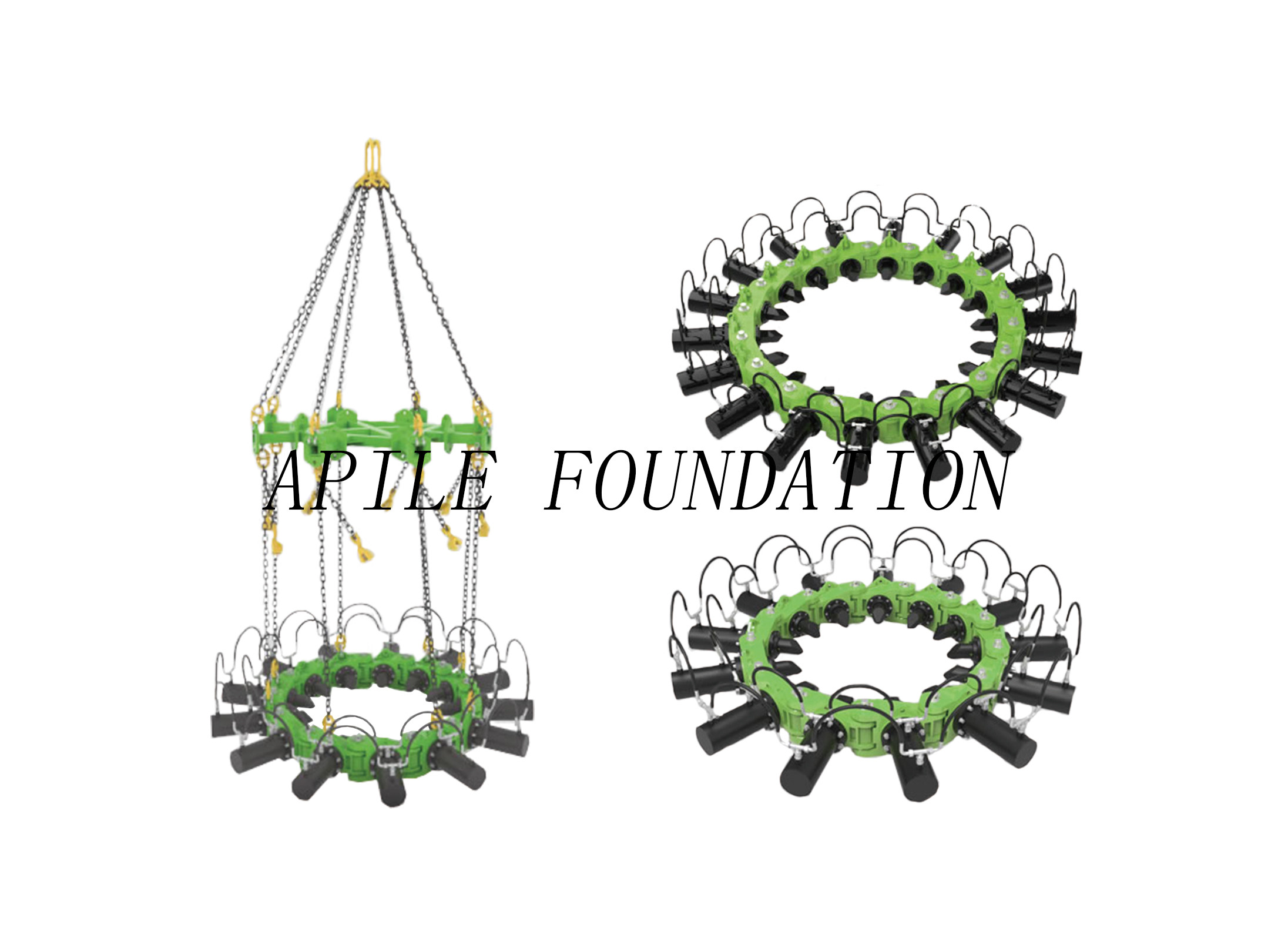 Full 500mm Hydraulic Pile Cutter Diesel Power